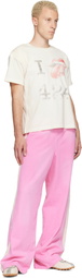 424 Pink Striped Sweatpants