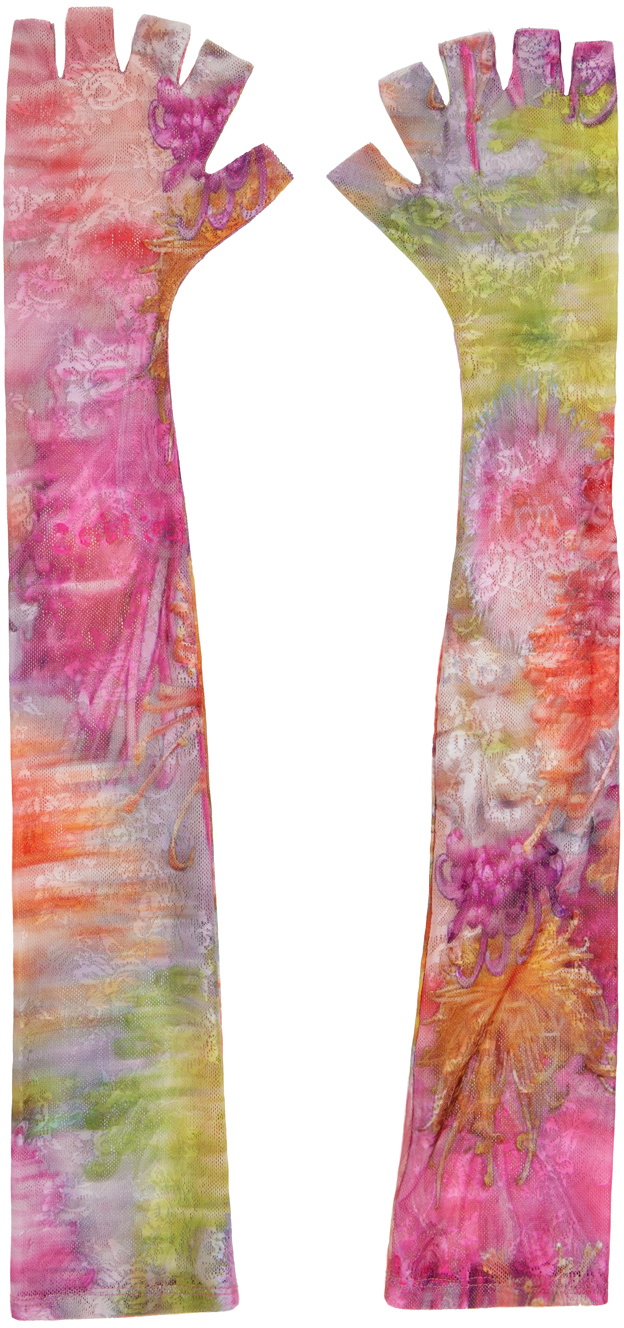 Collina Strada Multicolor Fingerless Gloves