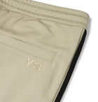 Y-3 - Slim-Fit Striped Tech-Jersey Track Pants - Beige