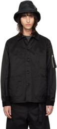 sacai Black Paneled Jacket