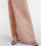 Tom Ford Fringed lamé gown