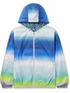 Missoni - Reversible Printed Striped Shell Hooded Jacket - Blue