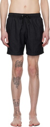 BOSS Black Embroidered Swim Shorts