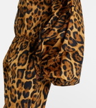 Alaïa Oversized animal-print bodysuit