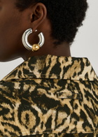 Jean Paul Gaultier Two-tone Hoop Earrings - Silver - One Size