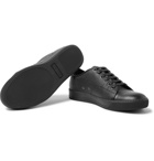 Lanvin - Cap-Toe Pebble-Grain Leather Sneakers - Men - Black