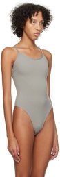 ANINE BING Gray Alissa Bodysuit