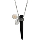 Isabel Marant Black and Silver Benh Necklace