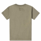 C.P. Company Undersixteen Women's Stamp Logo Tee in Bronze Green