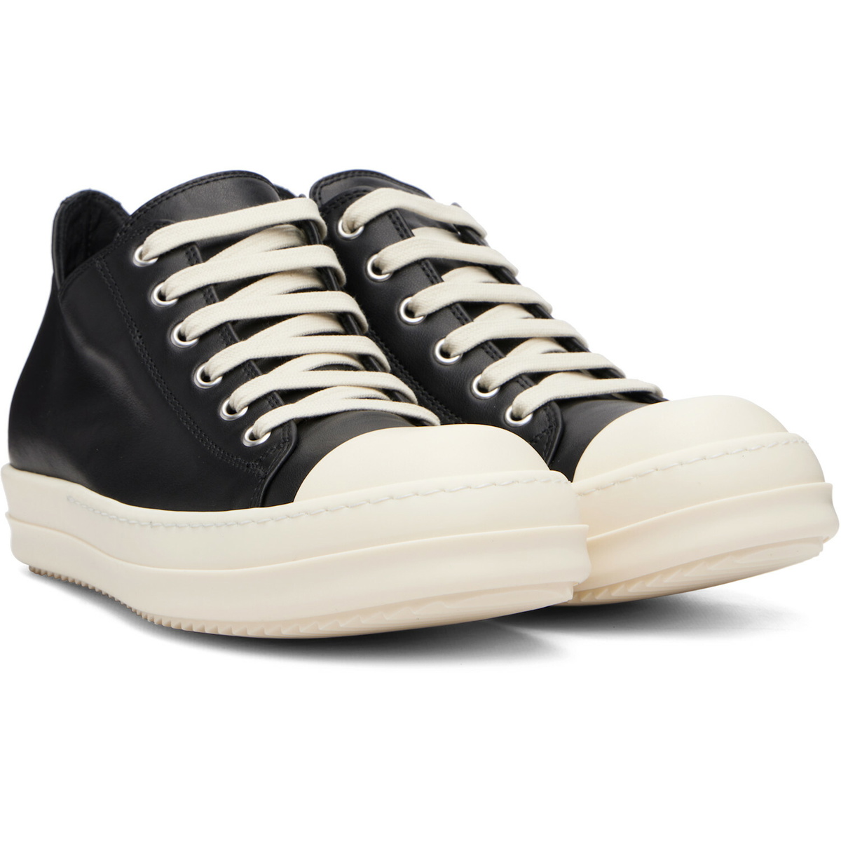 Rick Owens Black Tower Low Sneaks Sneakers