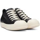 Rick Owens Black Tower Low Sneaks Sneakers