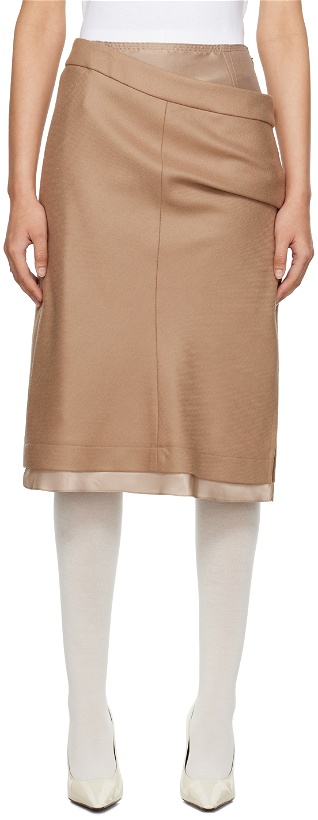 Photo: Commission Beige Vented Midi Skirt