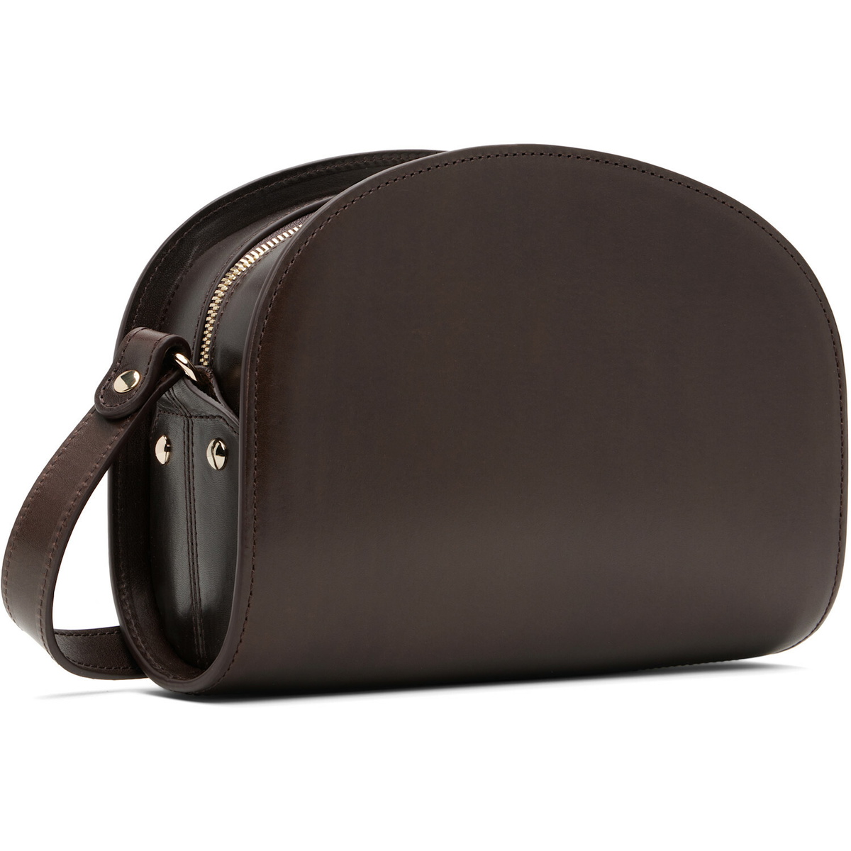 A.P.C. Brown Demi-Lune Bag