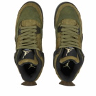 Air Jordan 4 Retro SE Craft GS Sneakers in Medium Olive/Pale Vanilla