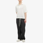 MKI Men's Loose Gauge Polo in Off White