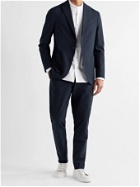 BOGLIOLI - Slim-Fit Unstructured Striped Cotton-Seersucker Suit Jacket - Blue