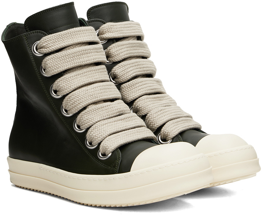 Rick Owens Green Lido Jumbo Laced Sneakers Rick Owens