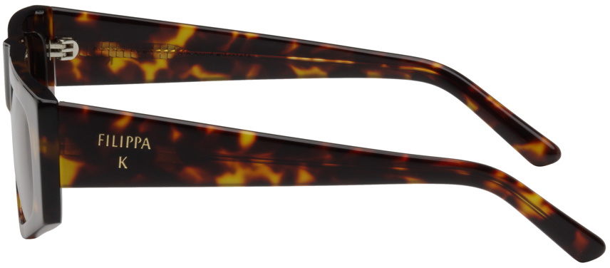 Filippa K Tortoiseshell Angled Sunglasses