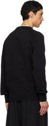 We11done Black 'WE11DONE' Multi-Logo Sweater