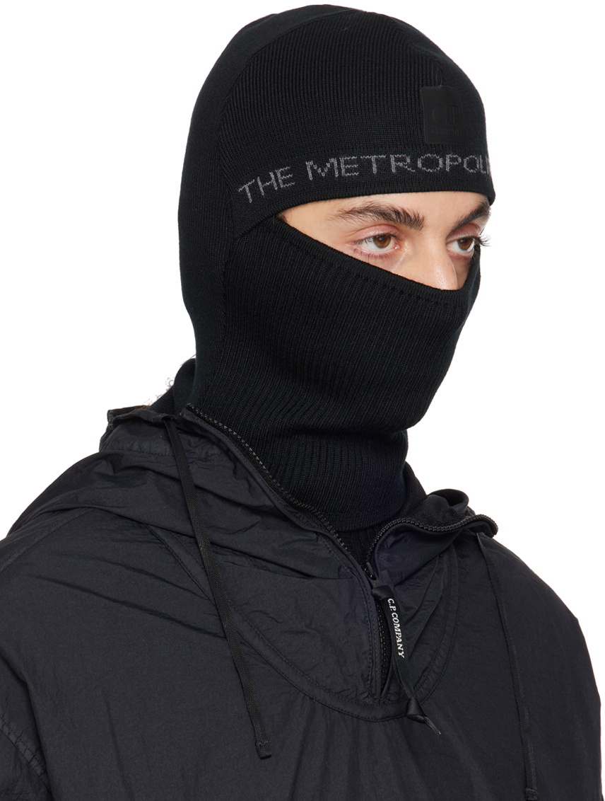 C.P. Company Black Re-Wool Balaclava C.P. Company