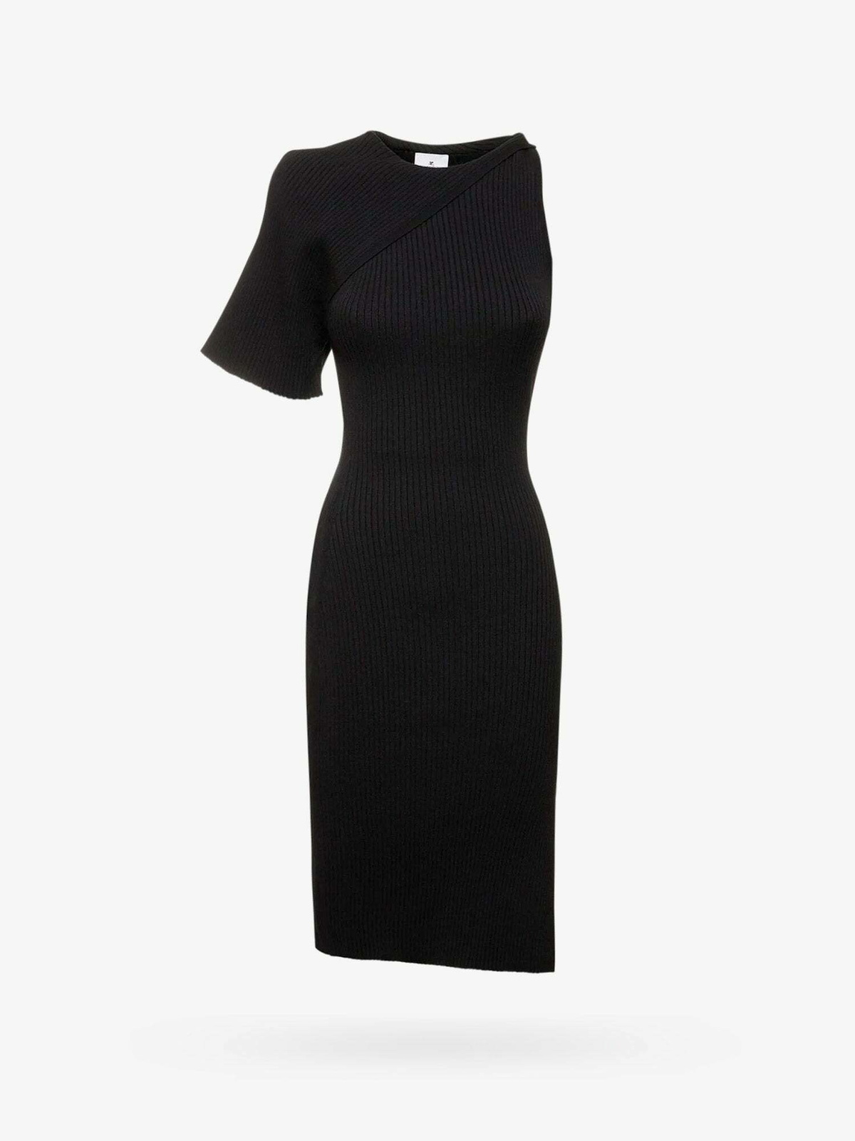 Courrèges Black Viscose Casual Dress