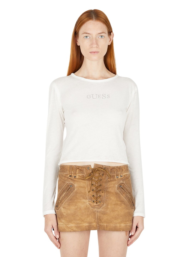 Photo: Guess USA Logo Long Sleeve T-Shirt
