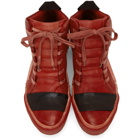 Boris Bidjan Saberi Red Bamba Sneakers