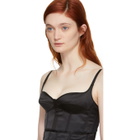 Olivier Theyskens Black Silk Tanepa Corset Top