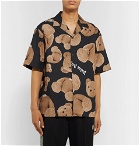 Palm Angels - Camp-Collar Printed Cotton Shirt - Black