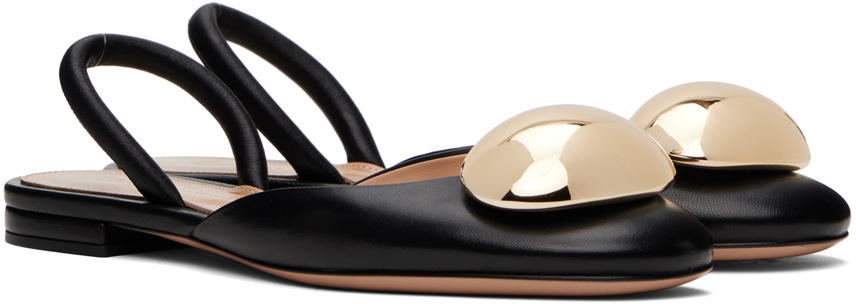 Gianvito Rossi Black Sphera Ballerina Flats