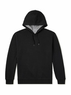 Brunello Cucinelli - Cotton-Blend Jersey Hoodie - Black