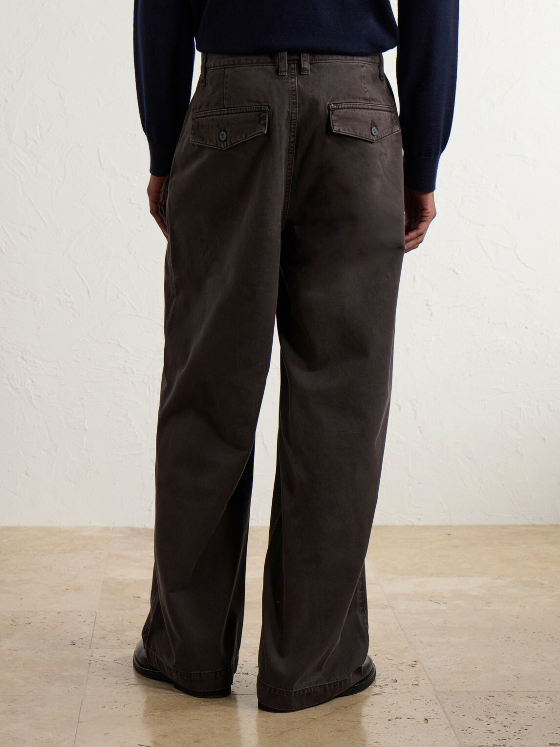 AGOLDE - Warwick Wide-Leg Cotton-Twill Trousers - Brown