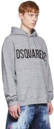 Dsquared2 Grey Cotton Hoodie