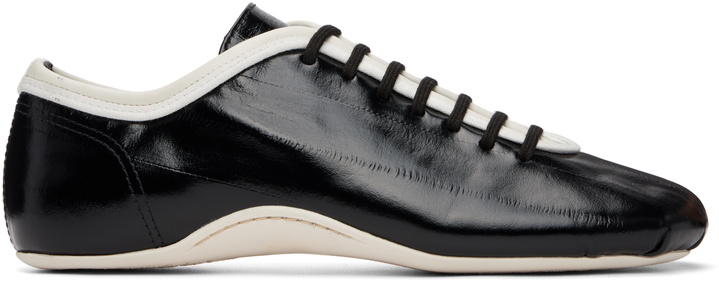 Photo: Dries Van Noten Black Leather Ballerina Sneakers