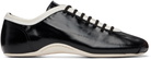 Dries Van Noten Black Leather Ballerina Sneakers