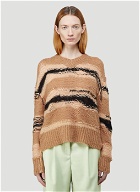 Keren Striped Sweater in Brown