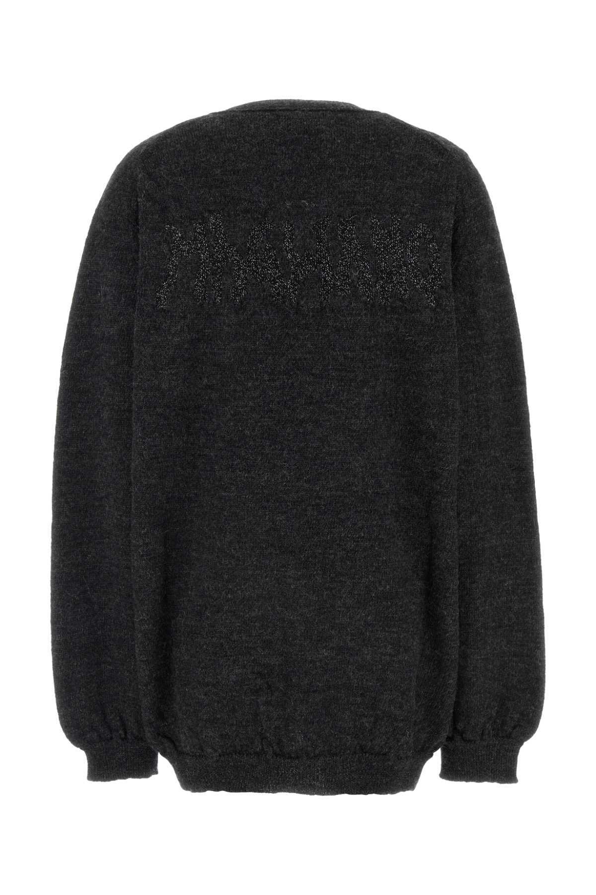 Magliano Charcoal Wool Cardigan