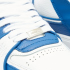 Represent Men's Apex Leather Sneakers in White Cobolt Blue