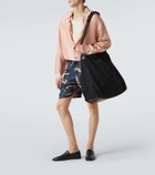 Dries Van Noten Leather-trimmed canvas shoulder bag