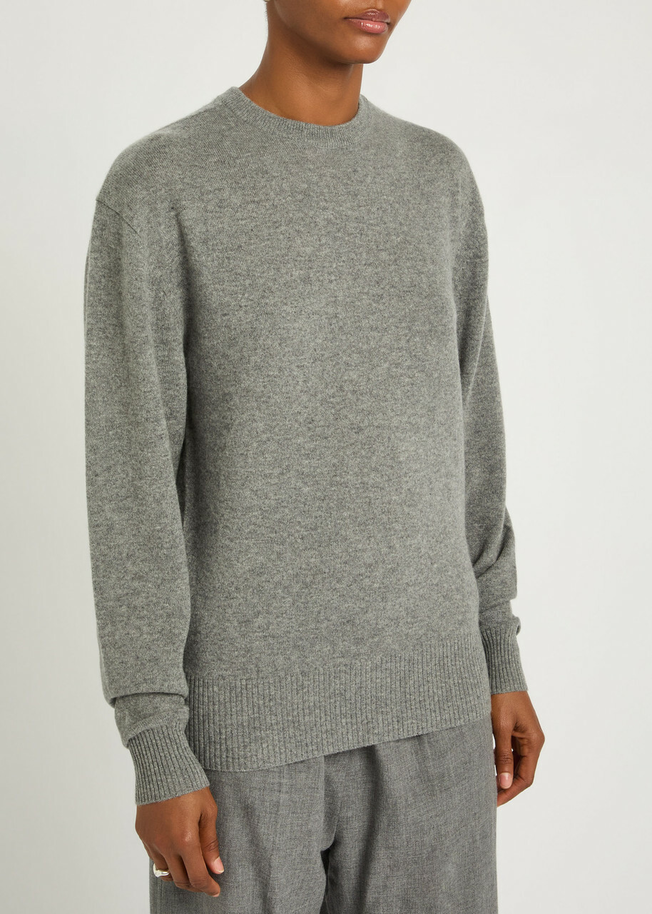 Toteme Classic Crew-neck Cashmere Jumper Grey