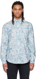 Naked & Famous Denim White & Blue Easy Shirt