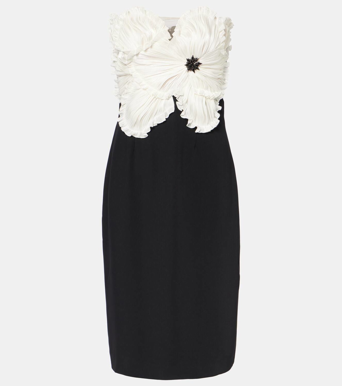 Costarellos Callula floral-appliqué embellished minidress