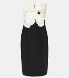 Costarellos Callula floral-appliqué embellished minidress