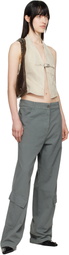 Gimaguas SSENSE Exclusive Beige Beverly Denim Tank Top