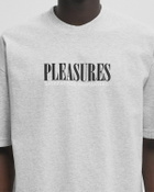 Pleasures SATISFACTION TEE Grey Mens Shortsleefe