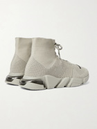 BALENCIAGA - Speed Stretch-Knit Sneakers - Neutrals - EU 40