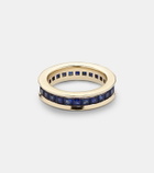 Octavia Elizabeth Ivy Eternity 18kt gold ring with sapphire