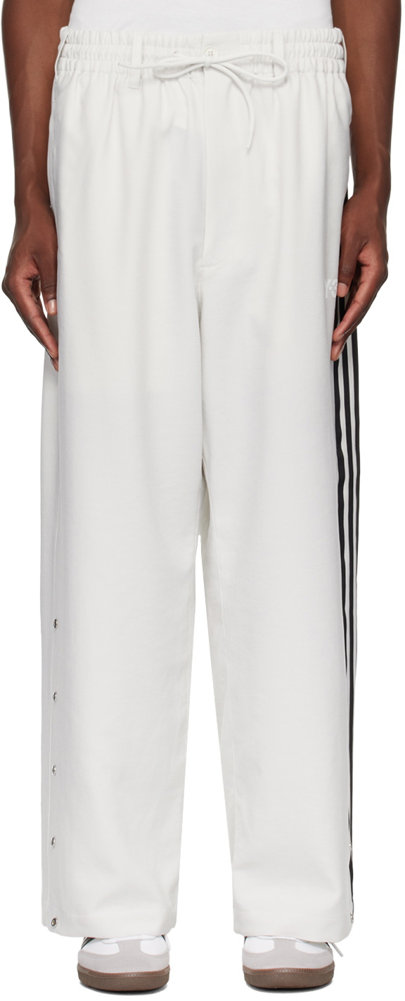 Y-3 Gray Sport Uniform 3-Stripes Trousers Y-3