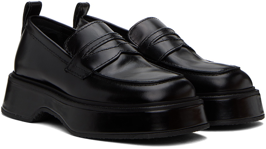 Ami Men\'s Black Square Toe Loafers SQUARE TOE LOAFERS - BLACK – MinimuMaximuM main image 2