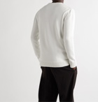 Loewe - Logo-Embroidered Cotton-Blend Sweater - White